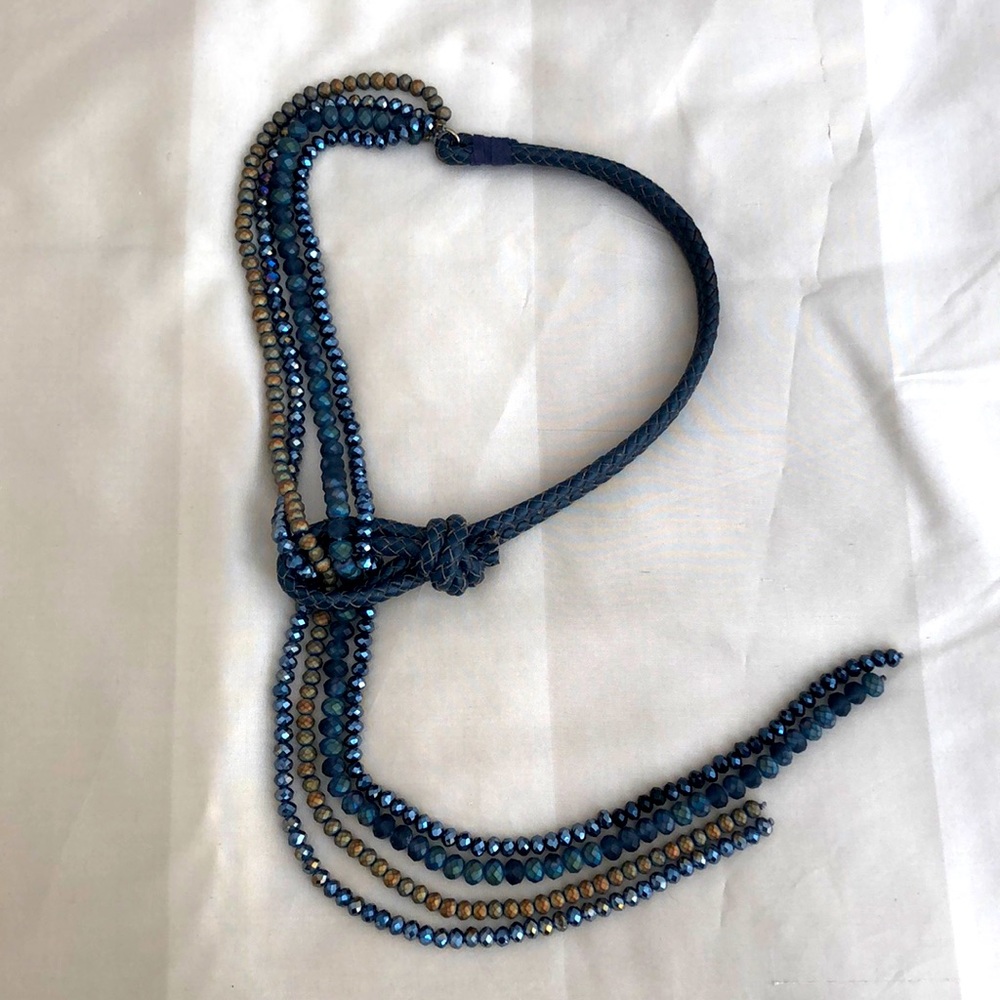 Leather and Bead Necklace